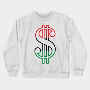 Dollar Sign (Red, Black & Green) Crewneck Sweatshirt